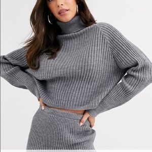 Missguided Matching Sweater and Skirt Set